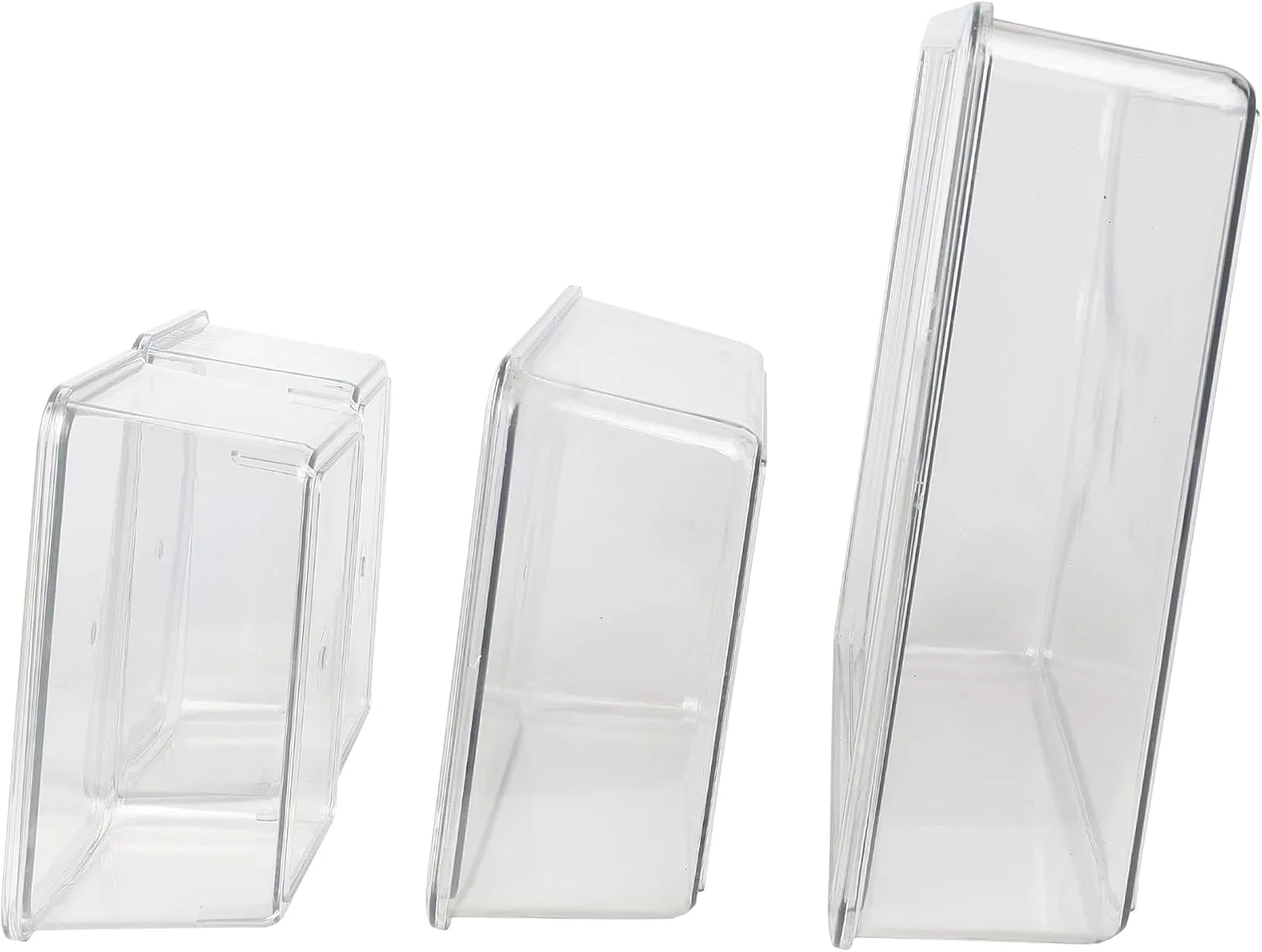 Martha Stewart Brody Plastic Storage Organizer Bins with Lids for Home Office, Kitchen, or Bathroom, 8 Pack