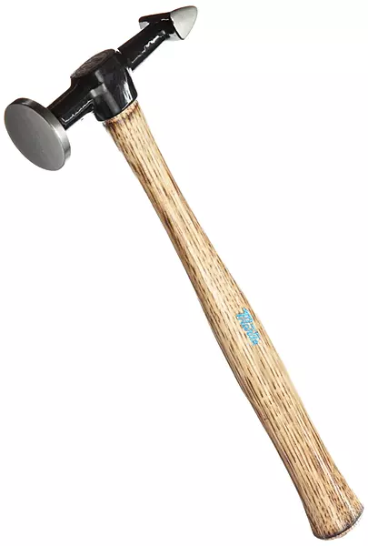Martin 168G Round Face Cross Peen Finishing Body Hammer with Wood Handle, 12" Overall Length