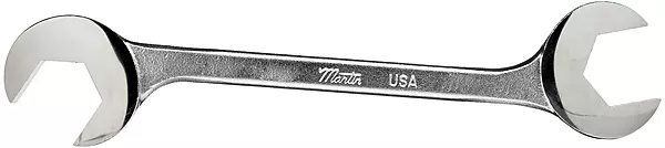 Martin 3724 Forged Alloy Steel 1-3/8" x 1-3/8" Opening 15 and 60 Degree Angle Hydraulic Wrench, 12.50" Overall Length