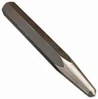 Martin P42 Alloy Steel 1/4" Point Center Punch, 6" Overall Length, Industrial Black Finish