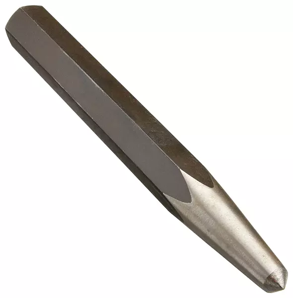 Martin P42 Alloy Steel 1/4" Point Center Punch, 6" Overall Length, Industrial Black Finish
