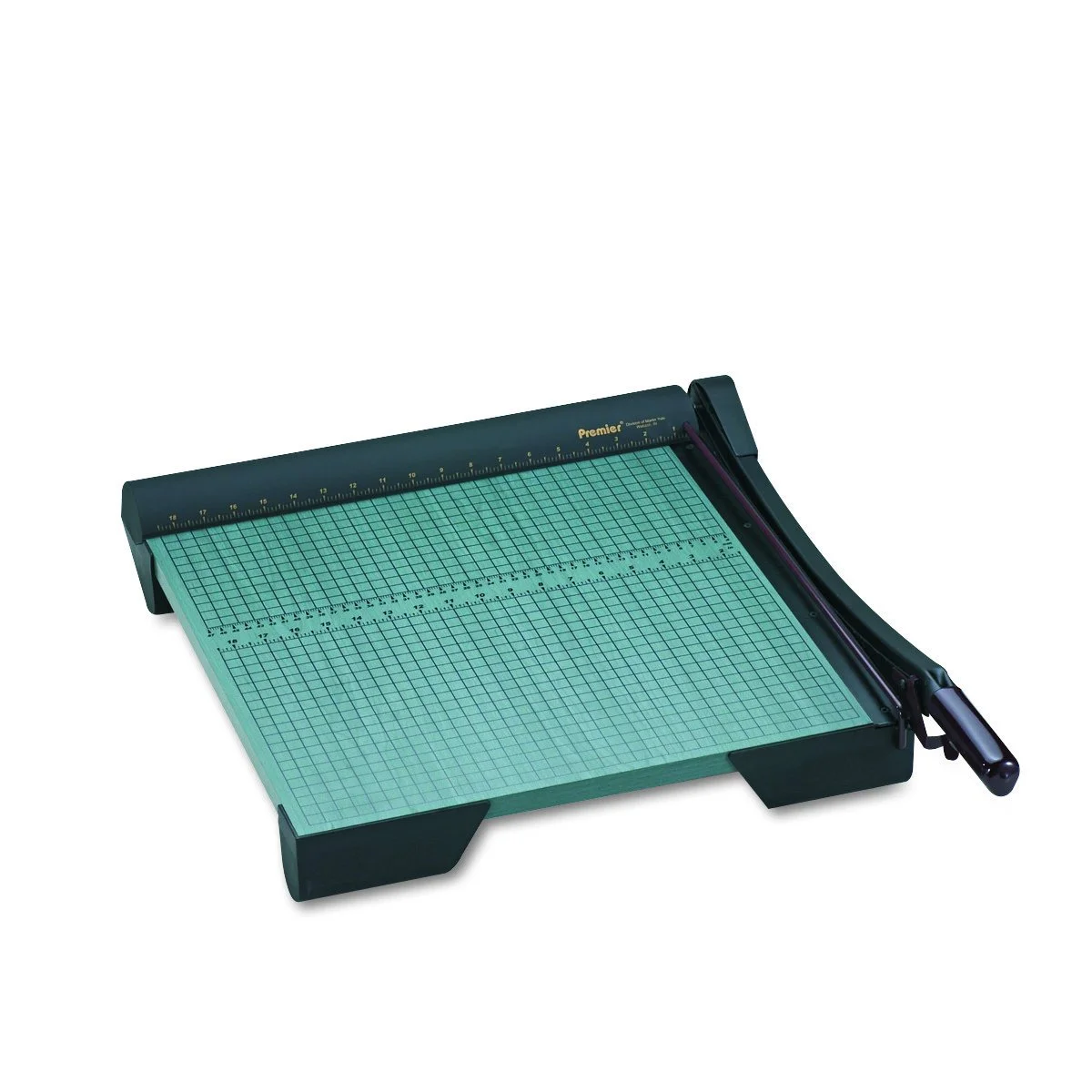 Martin Yale W18 Premier Heavy Duty Paper Trimmer, 18in Cutting Length, Base Size 19.875 x 22 x 4 in, Green