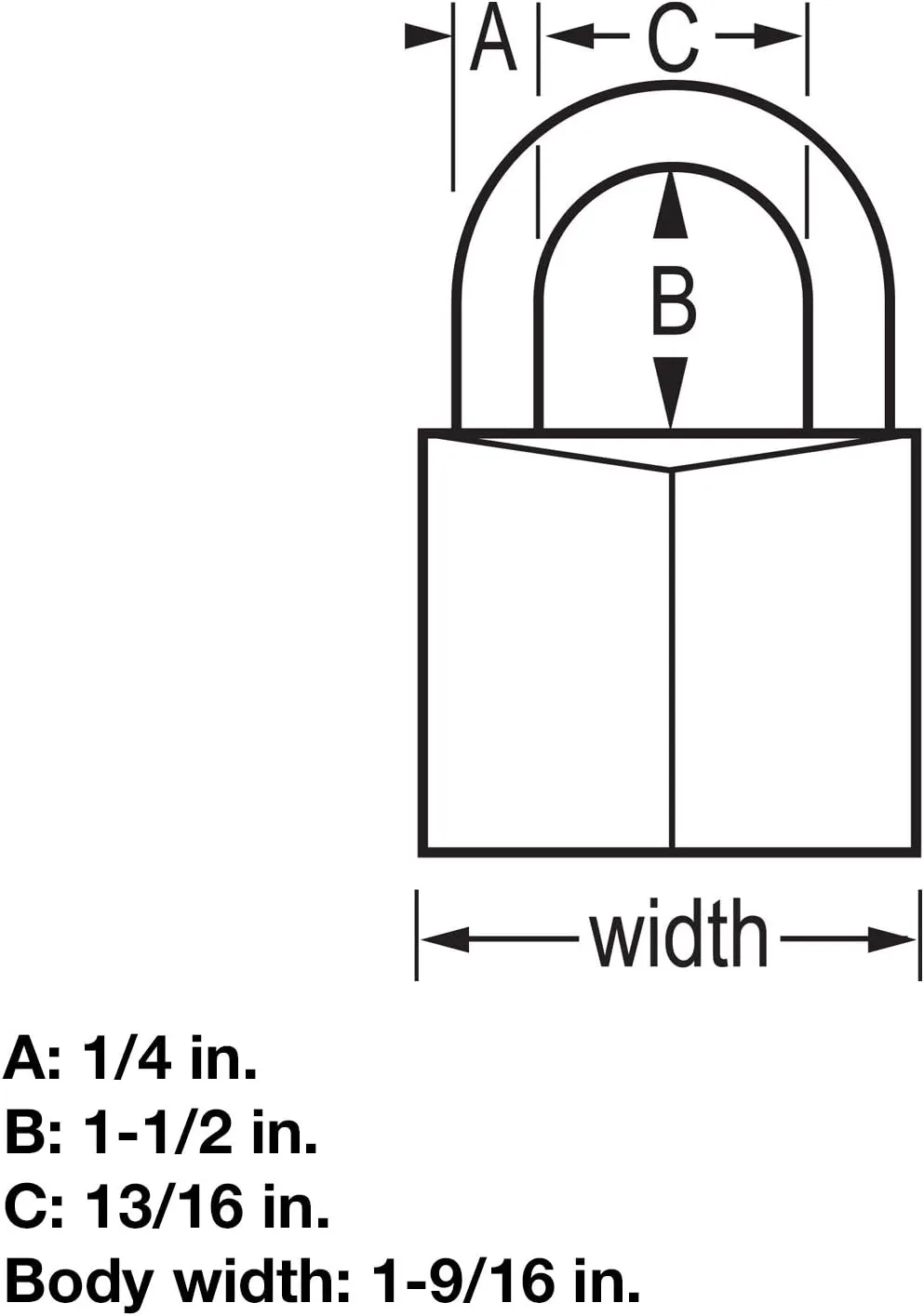 MASTER LOCK 141DLF Padlock, Covered Aluminum Lock, 1-9/16 in. W, Black 1 Pack Padlock