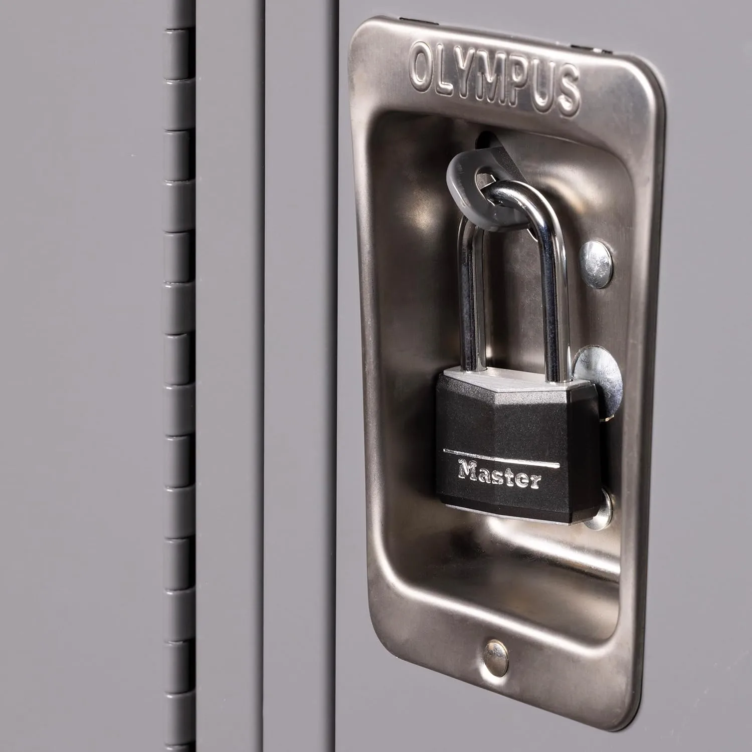 MASTER LOCK 141DLF Padlock, Covered Aluminum Lock, 1-9/16 in. W, Black 1 Pack Padlock