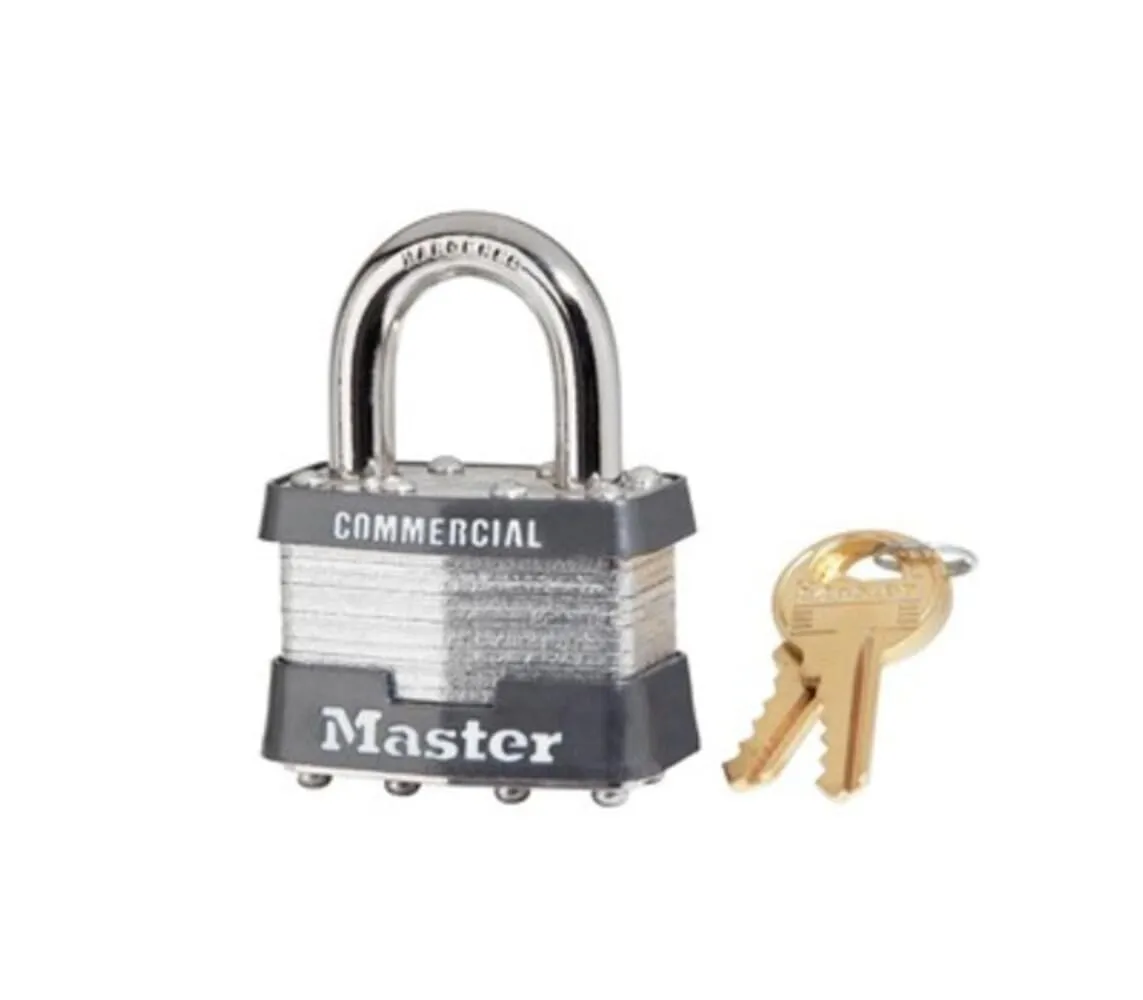 Masterlock 1KALF 2035 1-3/4 Inch Wide Laminated Steel Pin Tumbler Padlock with 1-1/2 Inch Shackle