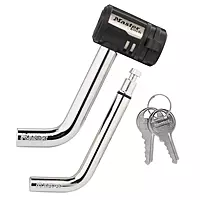 Master Lock Receiver Lock, 1/2 in. and 5/8 in. Swivel Head, Weather Resistant Trailer Coupler Locking Hitch Pin with Keys for Protecting Trailers, RVs, 2866DAT