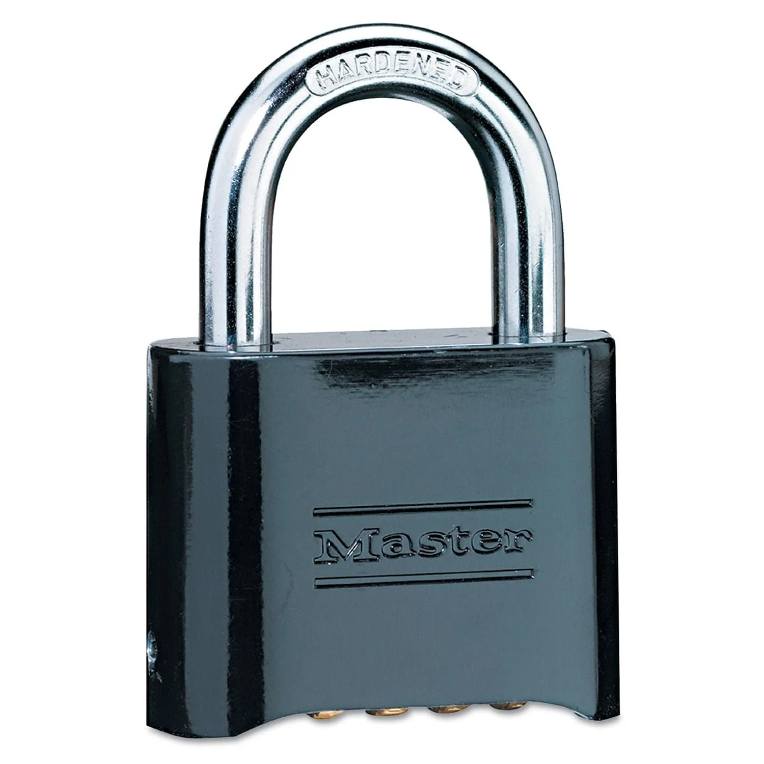 Master Lock - 2in (51mm) Wide Resettable Combination Zinc Die-Cast Padlock, Black