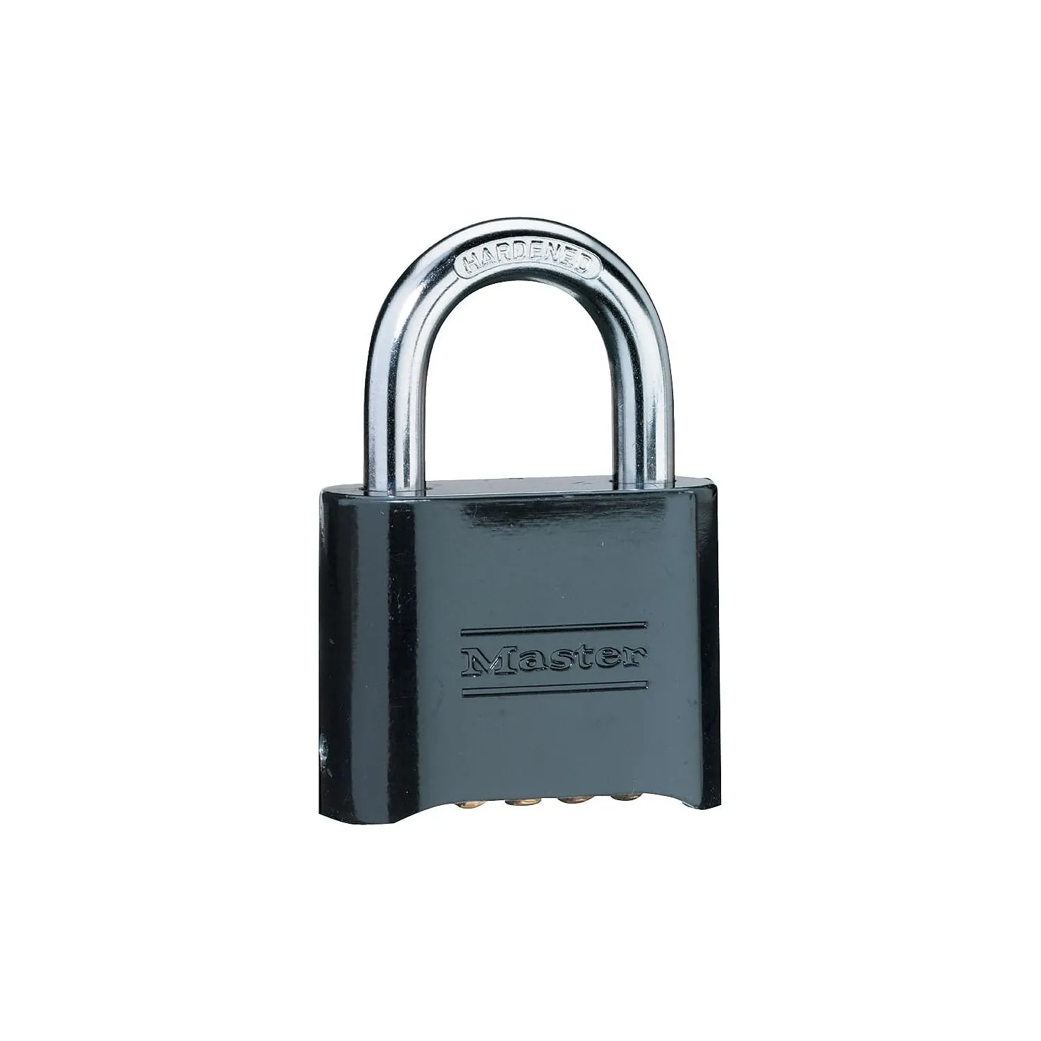 Master Lock - 2in (51mm) Wide Resettable Combination Zinc Die-Cast Padlock, Black