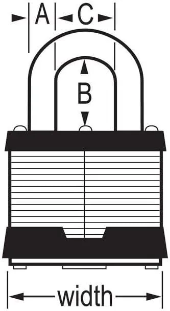 Master Lock 3KA 3212 Padlock (6-Pack)