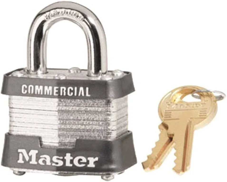 Masterlock Model 3KA Padlock Keyed