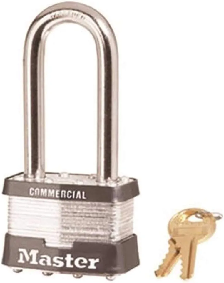 Master Lock 5KALJ Laminated Steel Padlock - Keyed Alike, 2-1/2" Shackle