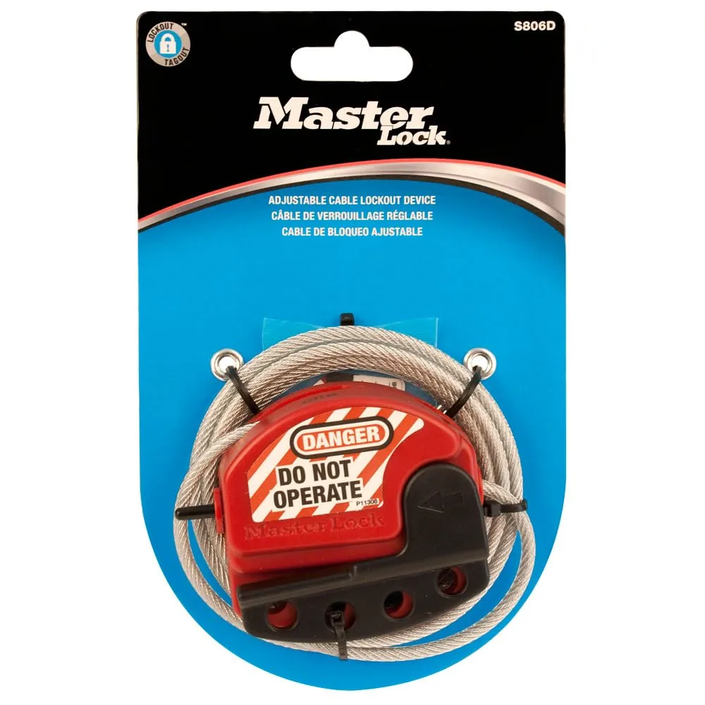 Adjustable Cable Lockout in Carded Packaging