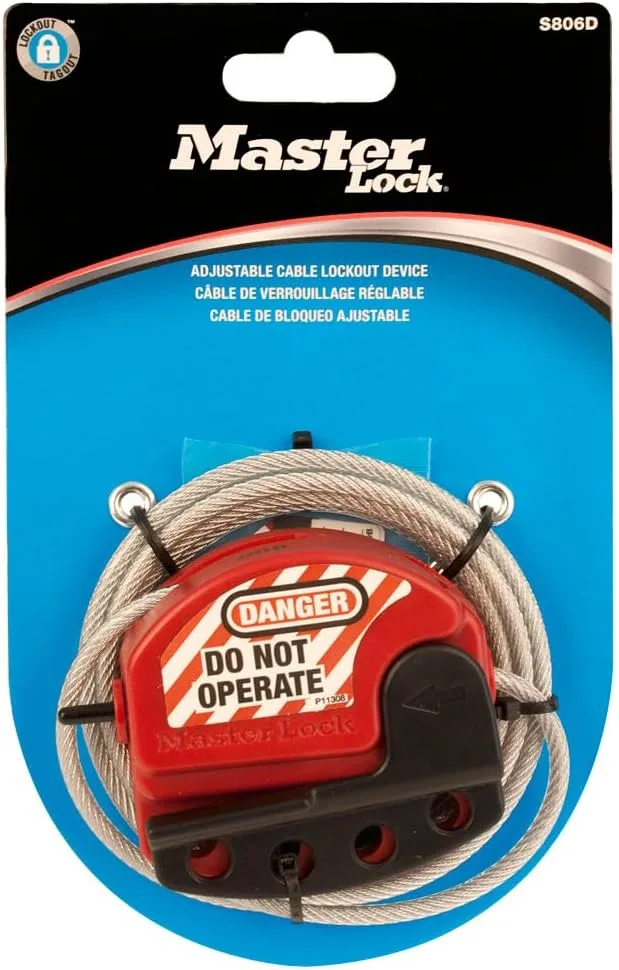 Adjustable Cable Lockout in Carded Packaging