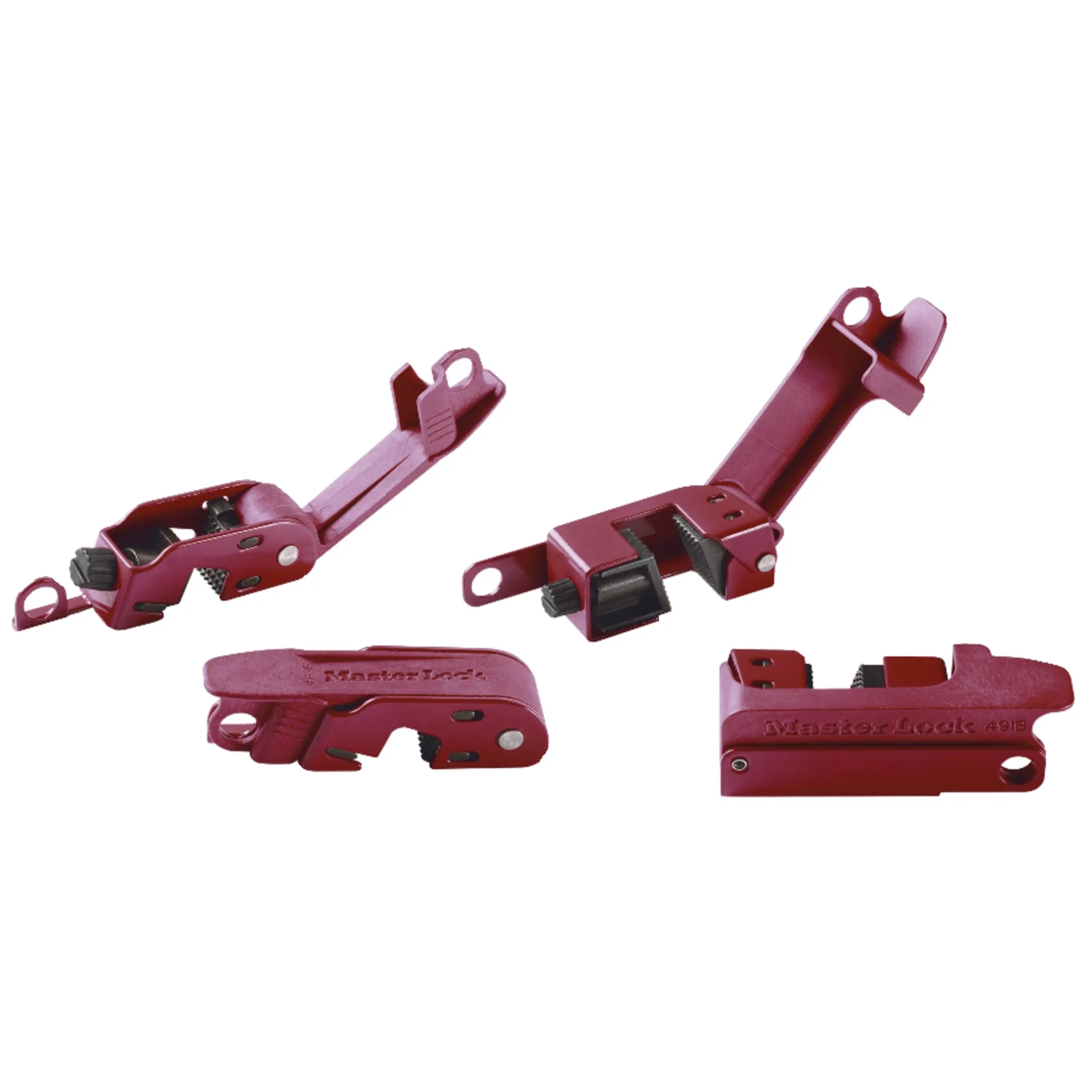 Master Lock Grip Tight Circuit Breaker Lockout Set - Model 506, Red, 120/240V