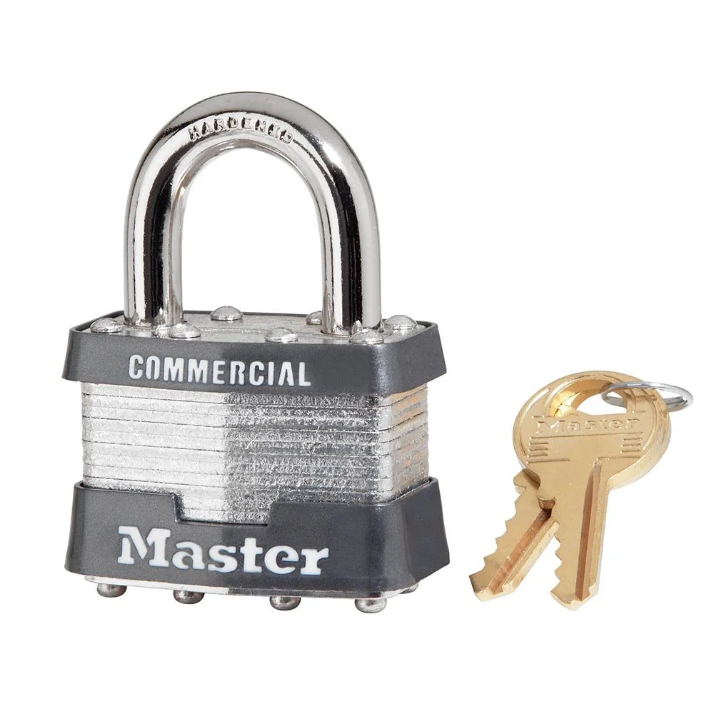 Master Lock Laminated Steel Padlock, 1KA 2396 Keyed Alike