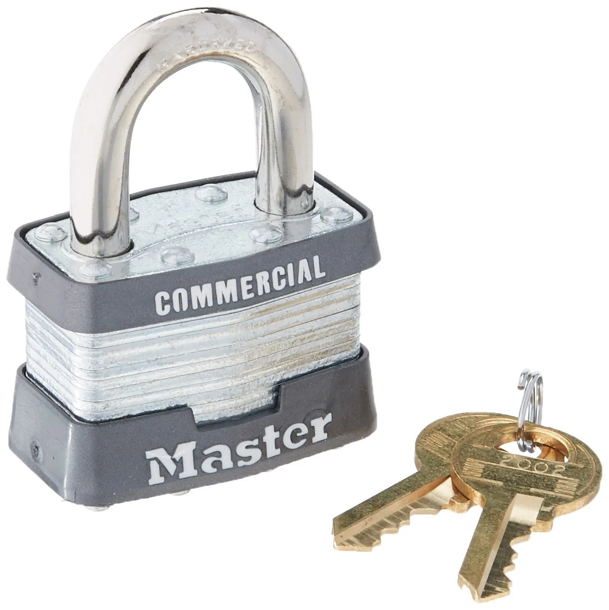 Master Lock Keyed Alike Padlock, Steel, 15/16 in Vertical