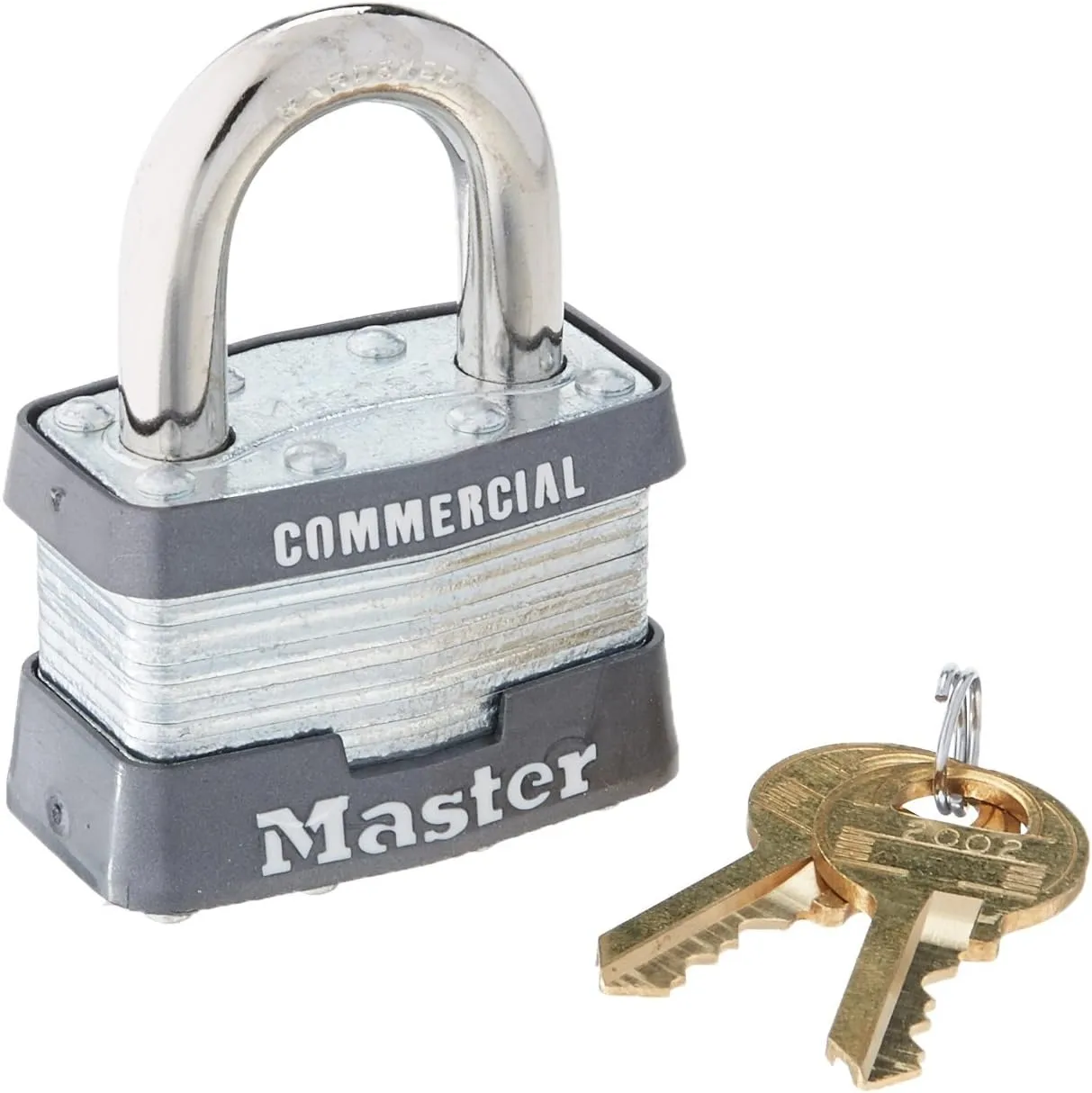 Master Lock Keyed Alike Padlock, Steel, 15/16 in Vertical