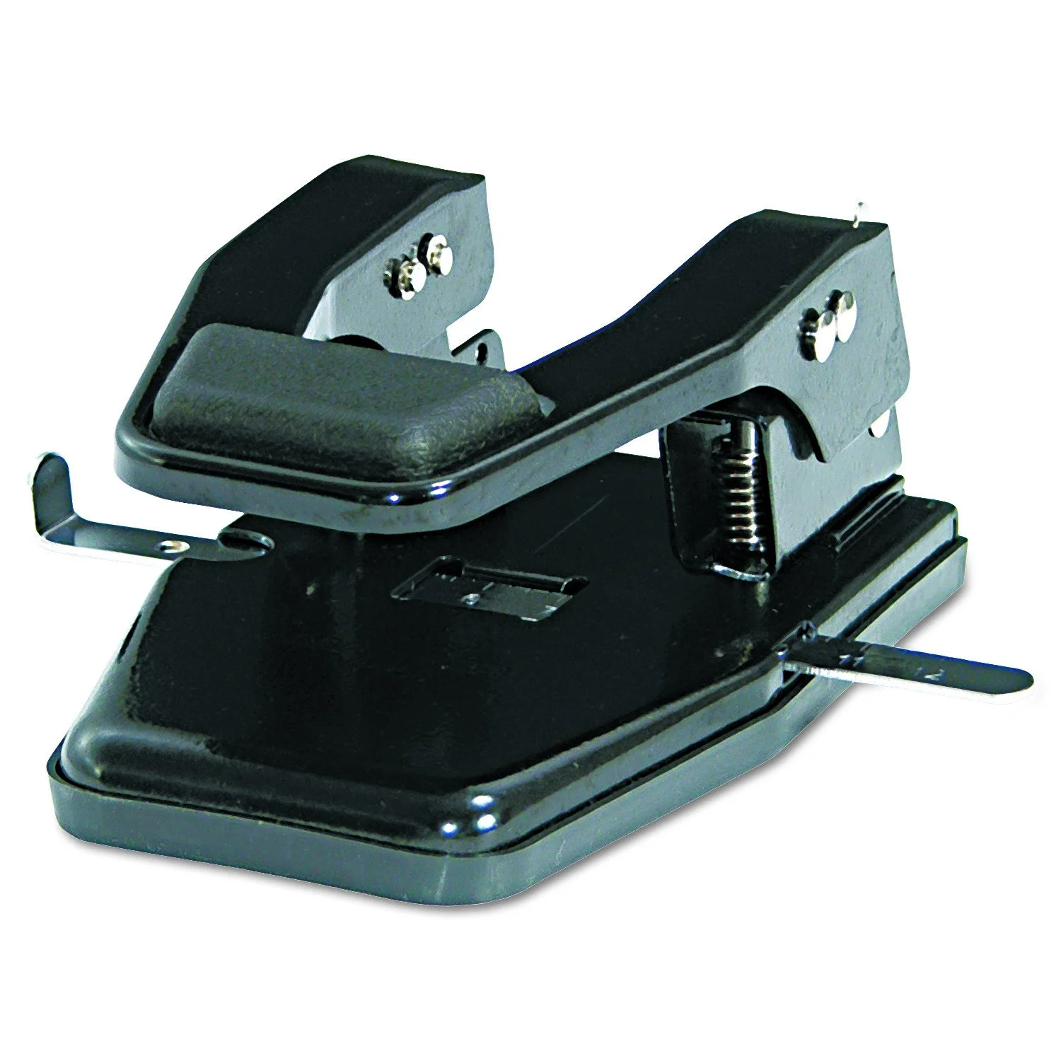 Martin Yale MP250 Master 2-Hole Paper Punch, Black, 9/32" Hole Diameter, Punches Up To 40 Sheets, Adjustable Paper Guide, Lock-down Handle