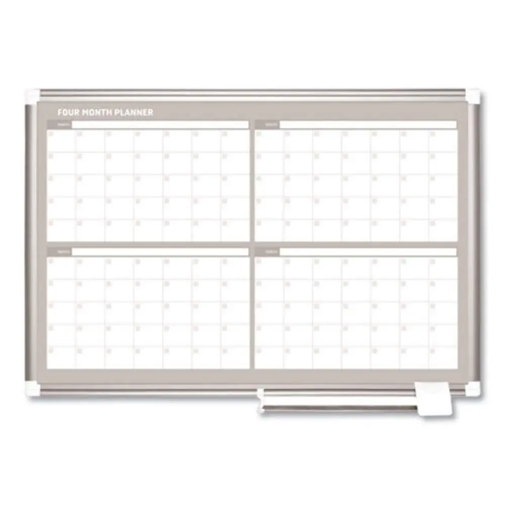 MasterVision Gold Ultra Dry-Erase 4-Month Planner, 36 x 24 in