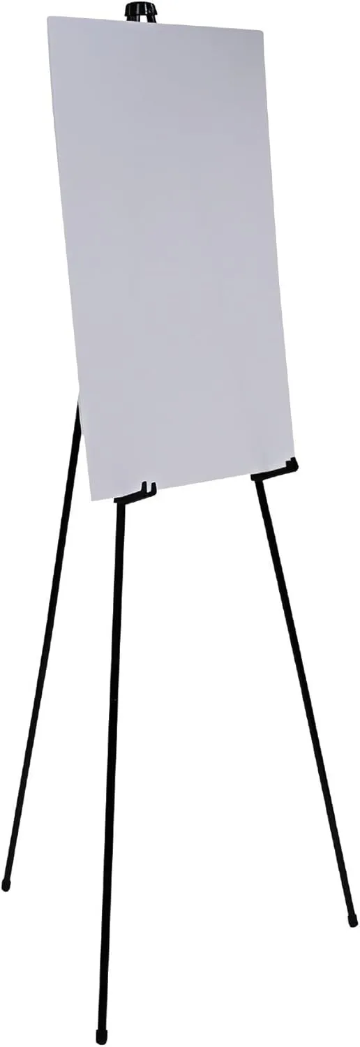 MASTERVISION Instant Display Easel, Steel, Black