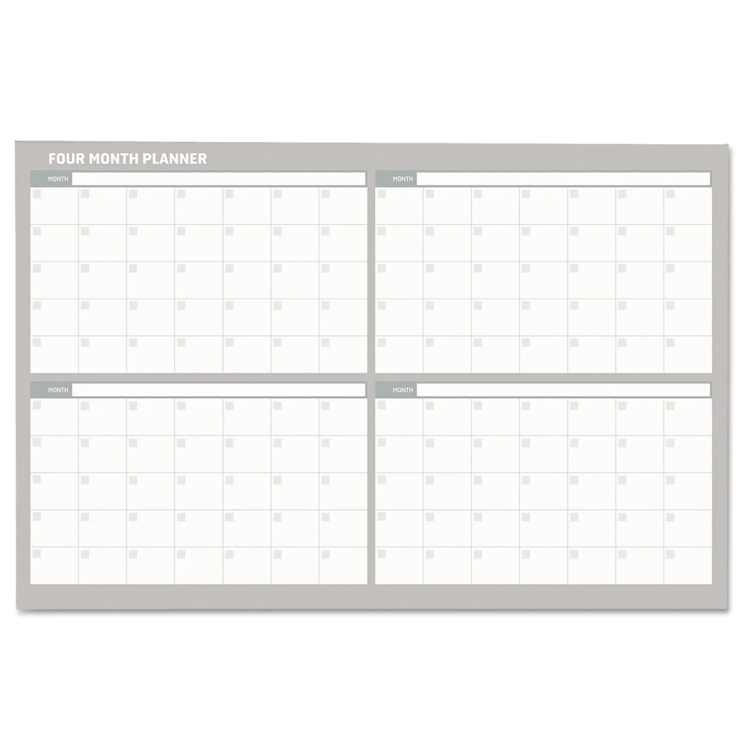 MasterVision Magnetic Gold Ultra 4 Month Planner