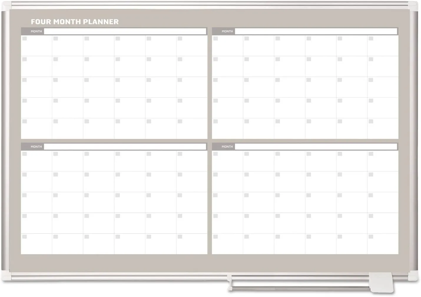 MasterVision Magnetic Gold Ultra 4 Month Planner