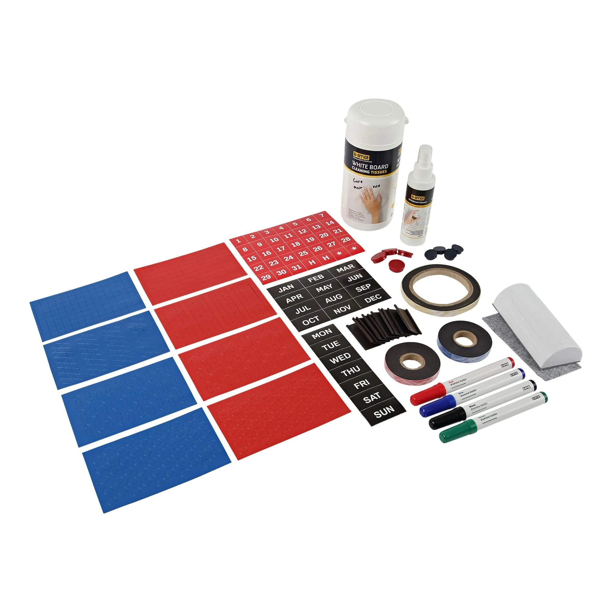 MasterVision Professional Magnetic Planning Accessory Kit, 31 Pieces