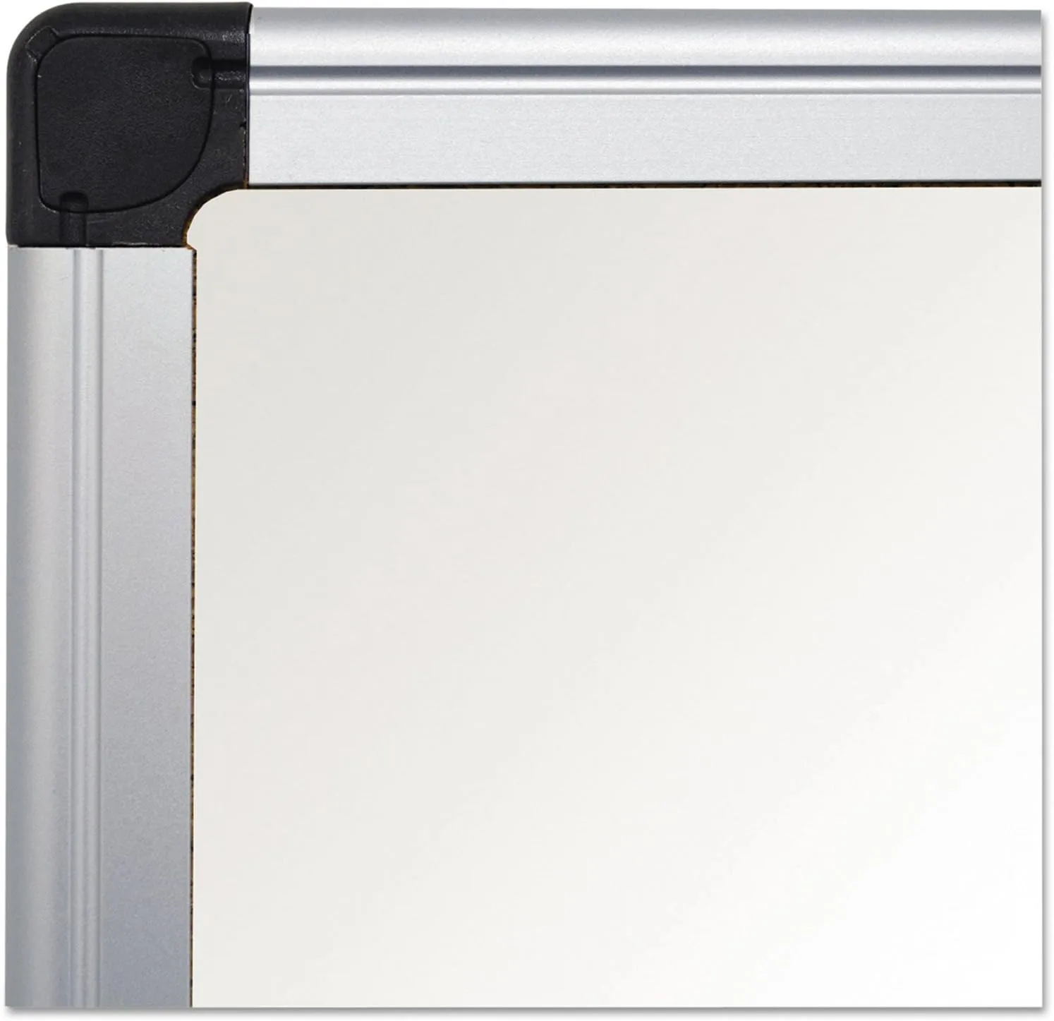 MasterVision Maya Porcelain Magnetic Dry Erase Board, 48 x 36 in., White, Satin Aluminum Frame