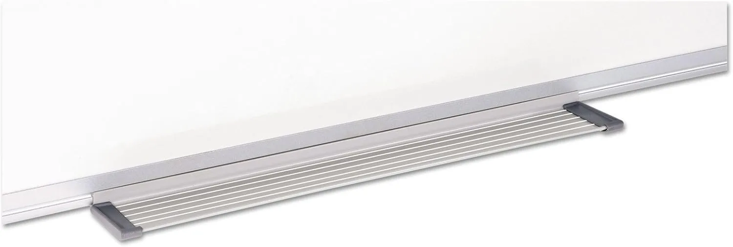 MasterVision Maya Porcelain Magnetic Dry Erase Board, 48 x 36 in., White, Satin Aluminum Frame