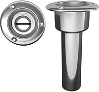 Mate Series Stainless Steel 0° Rod & Cup Holder - Open - Round Top