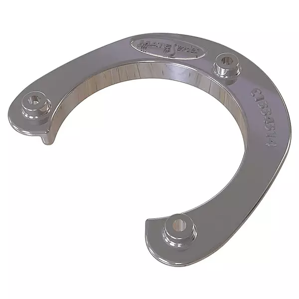 Mate Series Stainless Steel Rod & Cup Holder Backing Plate f/Round Rod/Cup Only f/3-3/4 Holes
