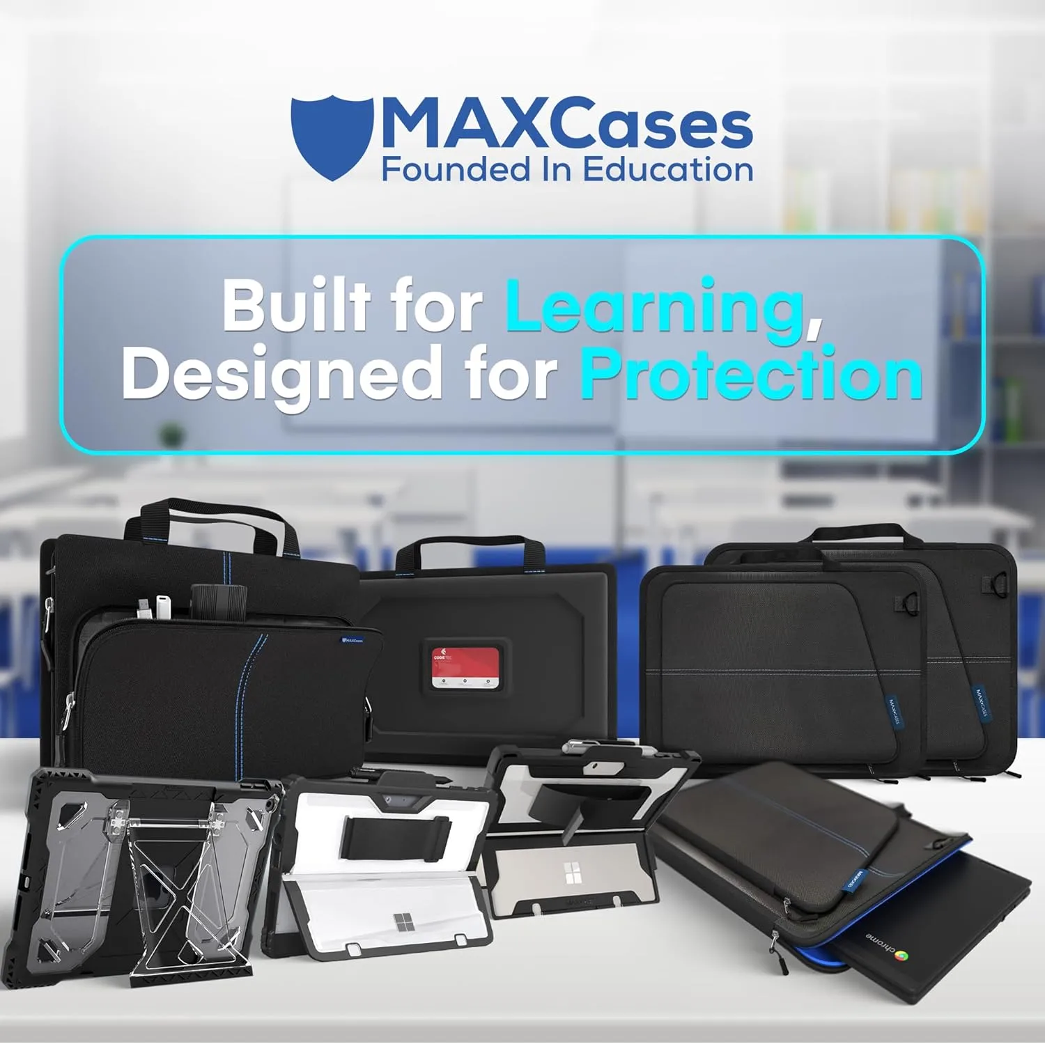 MAXCases Extreme Shell for Microsoft Surface Pro 9/10/11 Case, 13 inch Black