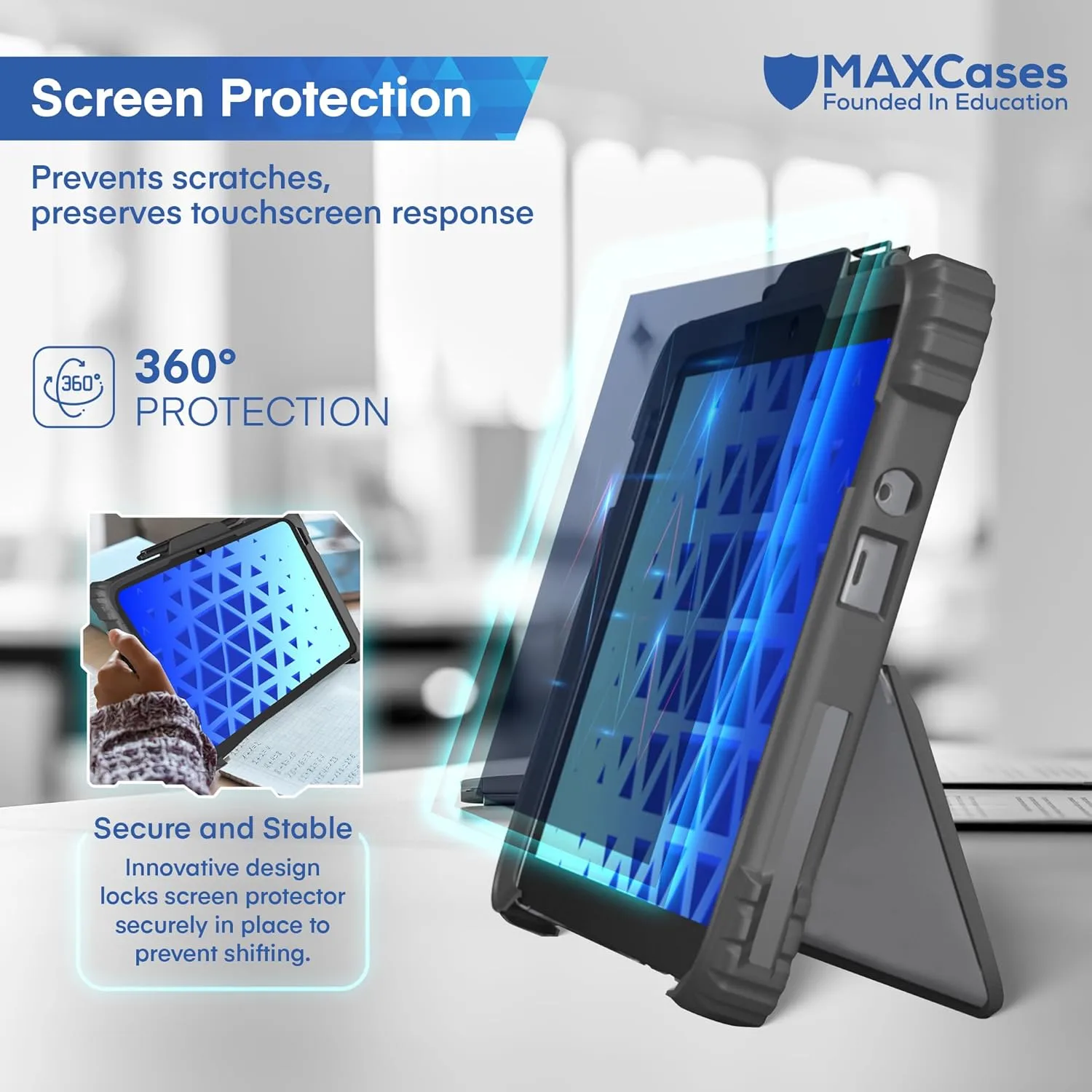 MAXCases Extreme Shell for Microsoft Surface Pro 9/10/11 Case, 13 inch Black