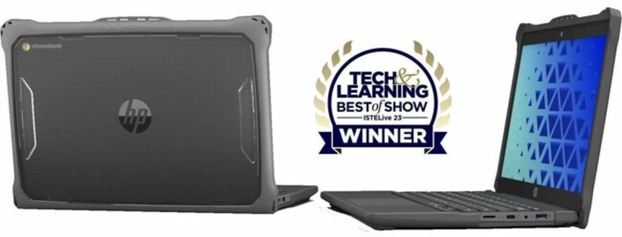 MAXCases Extreme Shell-F2 Slide Case for HP Fortis Chromebook G10/G11 14 (Gray/Clear)