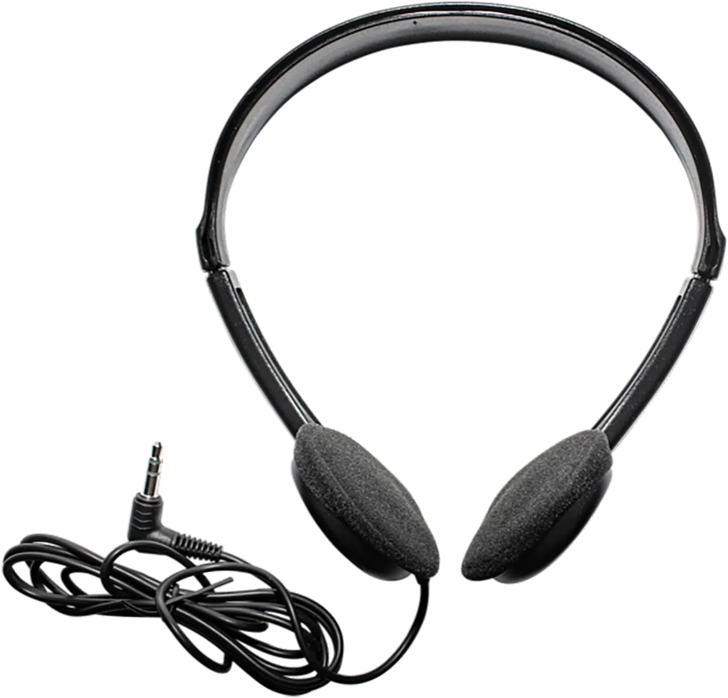 Maxell 199845 6ft Cord Adjustable Headband Wired Headphones with Microphone, Black Sound, Comfortable Fit