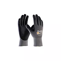 Protective Industrial Products Maxiflex Ultimate 15G Gray Nylon Shell Black Nitrile Microfoam Grip Medium 12 Pairs Of Gloves