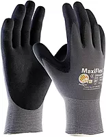 Protective Industrial Products Maxiflex Ultimate 15G Gray Nylon Shell Black Nitrile Microfoam Grip Medium 12 Pairs Of Gloves