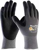 Protective Industrial Products Maxiflex Ultimate 15G Gray Nylon Shell Black Nitrile Microfoam Grip Medium 12 Pairs Of Gloves