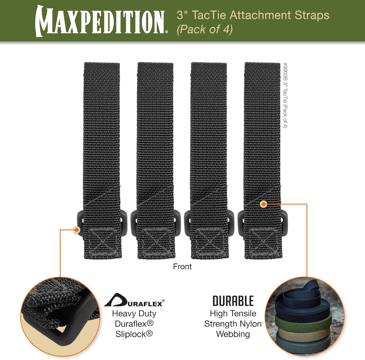 MAXPEDITION TacTie Attachment Straps
