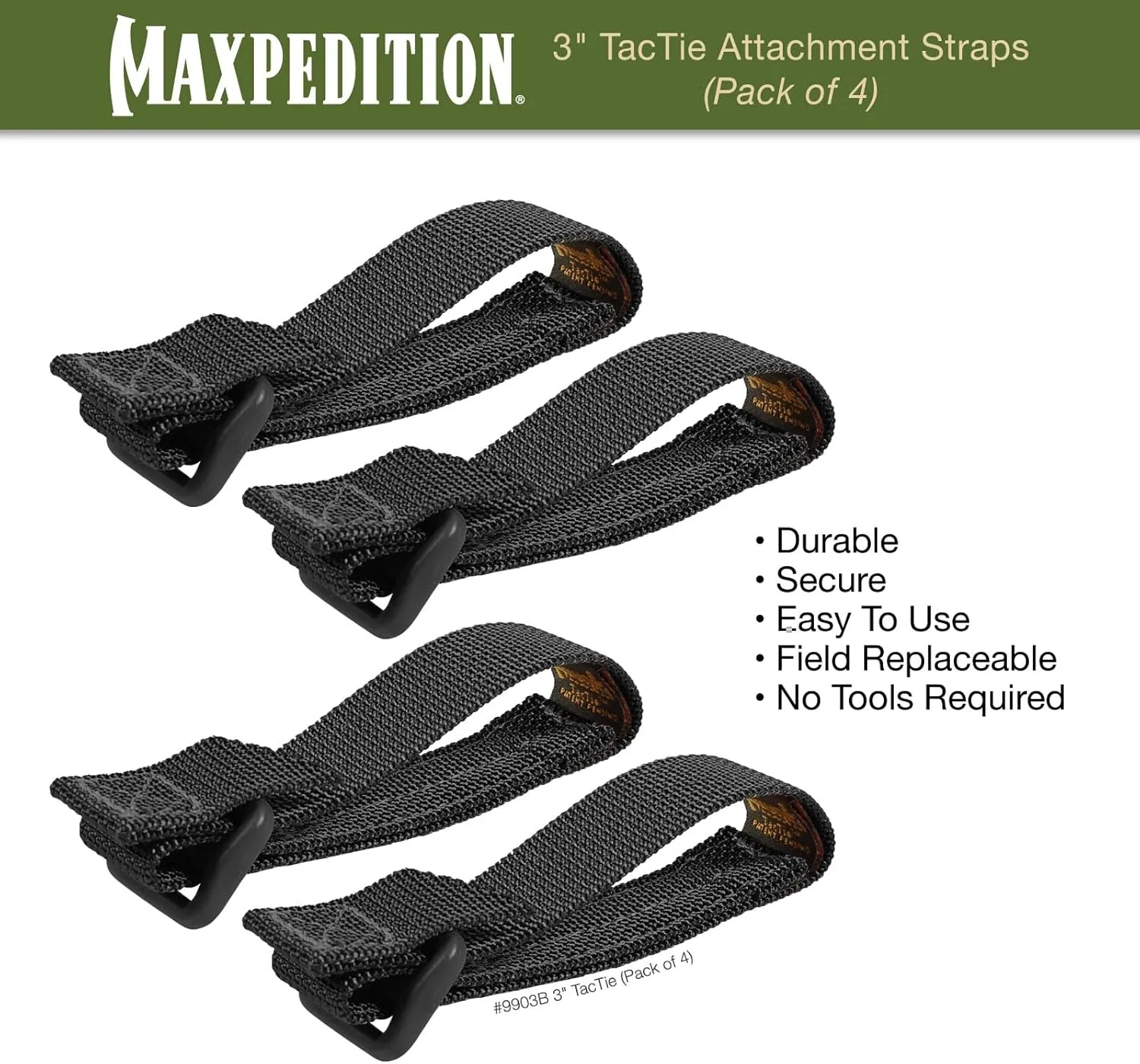 MAXPEDITION TacTie Attachment Straps