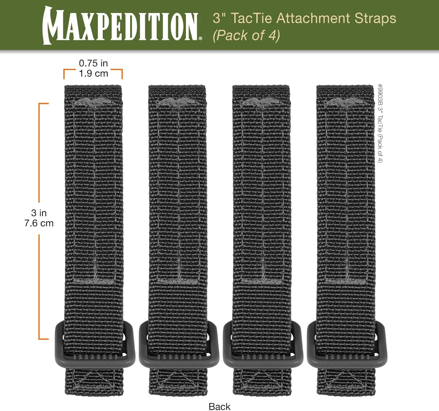 MAXPEDITION TacTie Attachment Straps