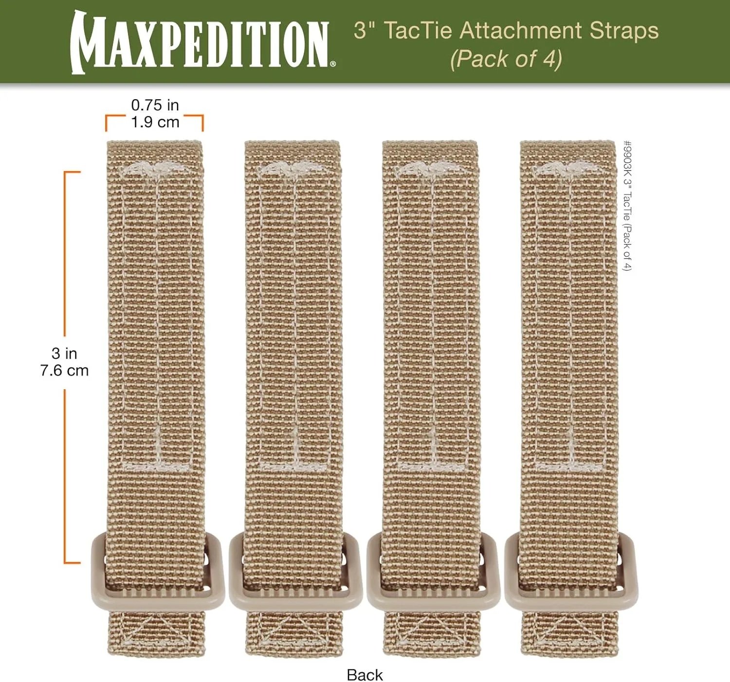 MAXPEDITION TacTie Attachment Straps