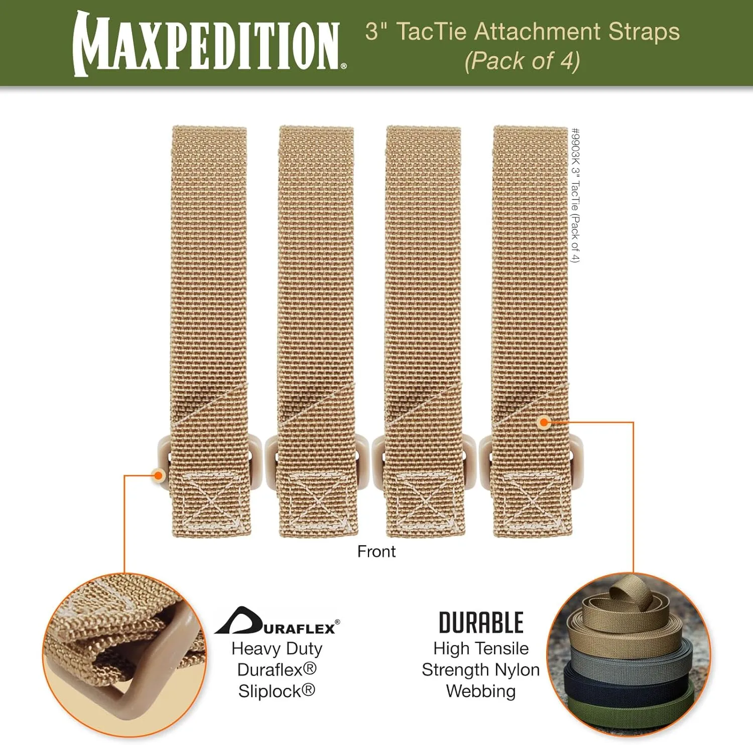 MAXPEDITION TacTie Attachment Straps