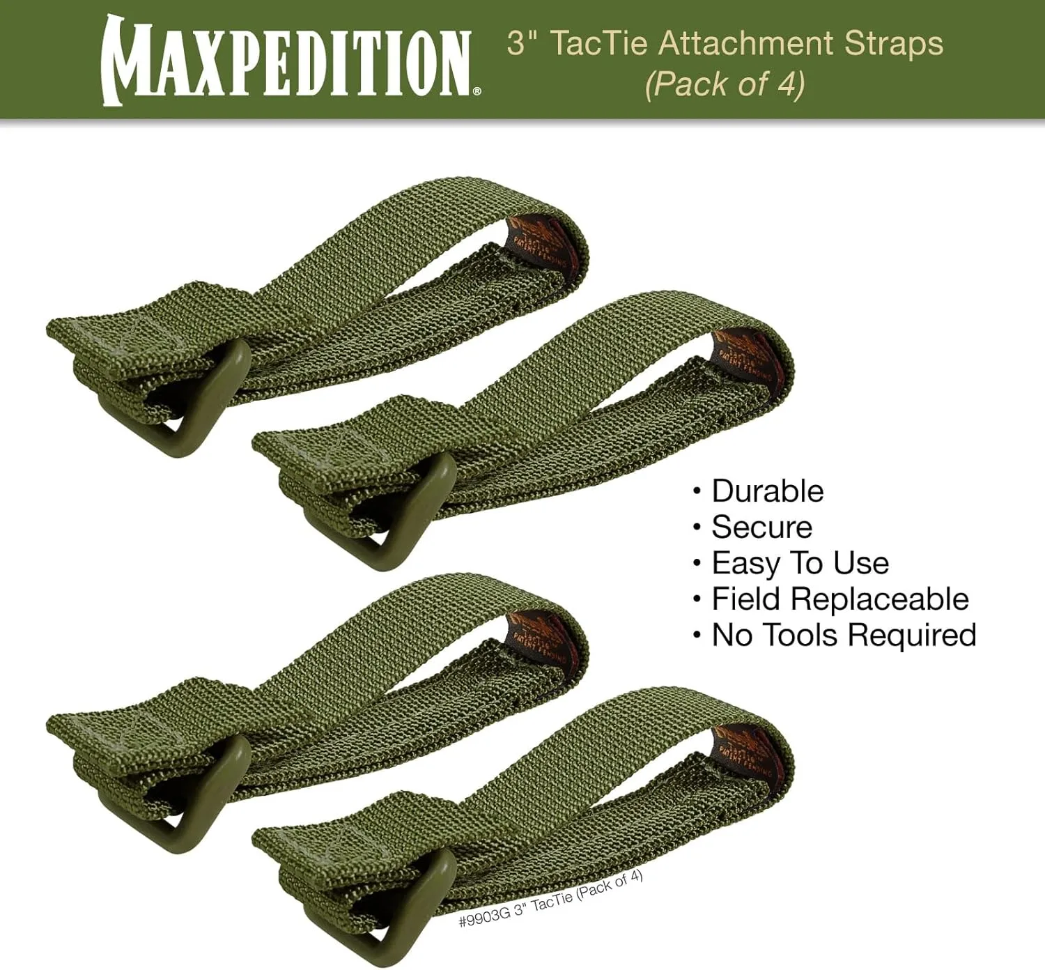 MAXPEDITION TacTie Attachment Straps