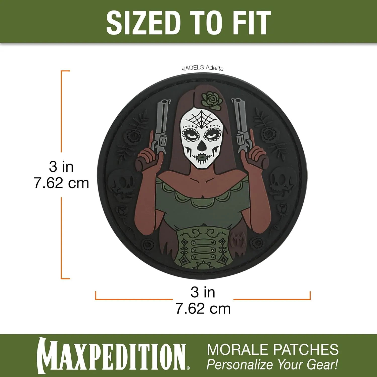 MAXPEDITION Adelita Morale Patch (PVC, Hook-Back, Tactical)