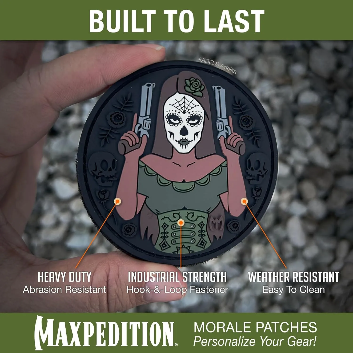 MAXPEDITION Adelita Morale Patch (PVC, Hook-Back, Tactical)