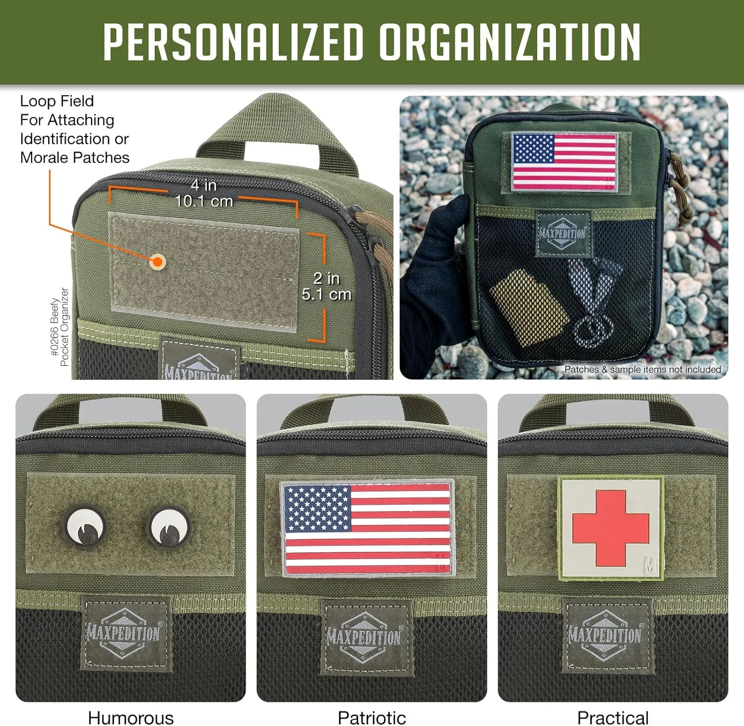 MAXPEDITION Beefy Pocket Organizer MOLLE-Compatible 1000D Nylon Tactical Pouch