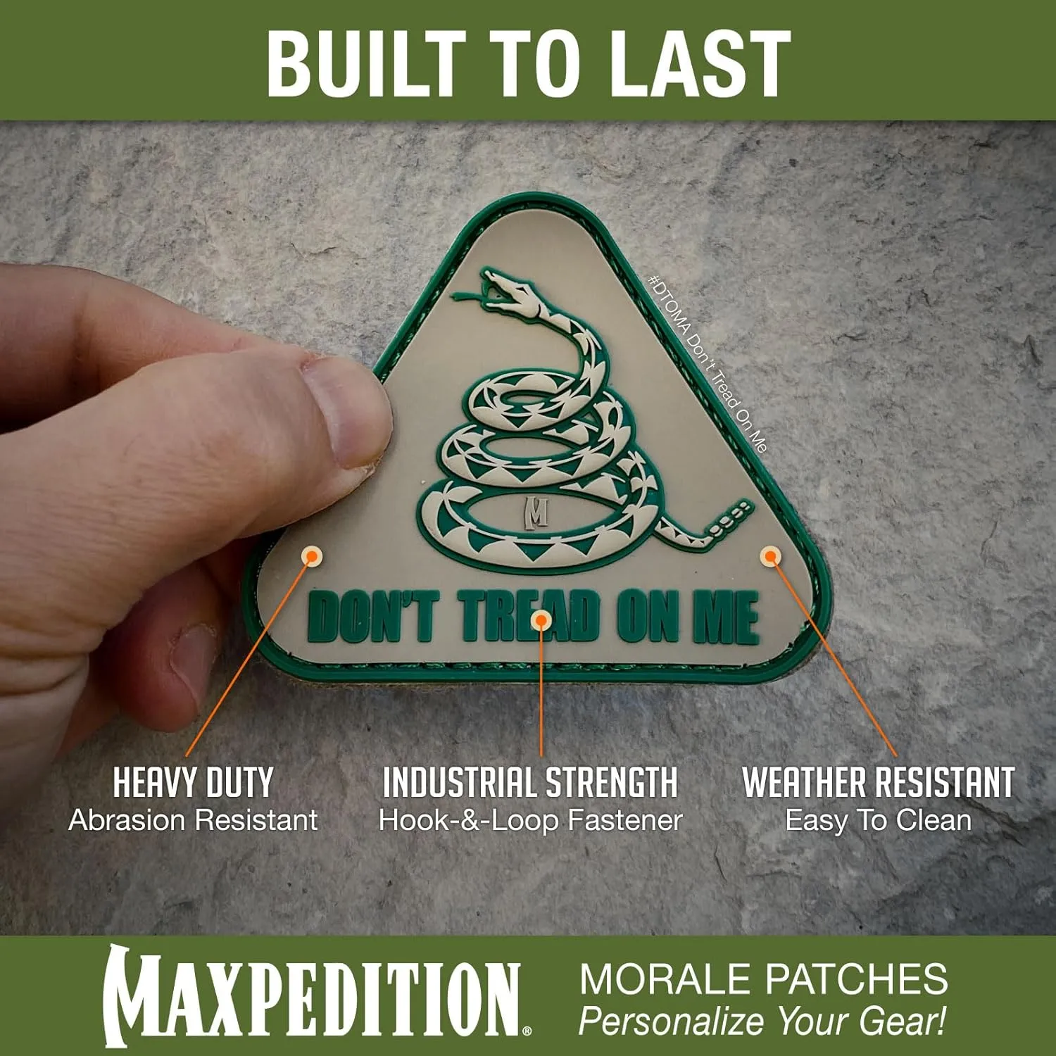 MAXPEDITION Don't Tread On Me PVC Morale Patch