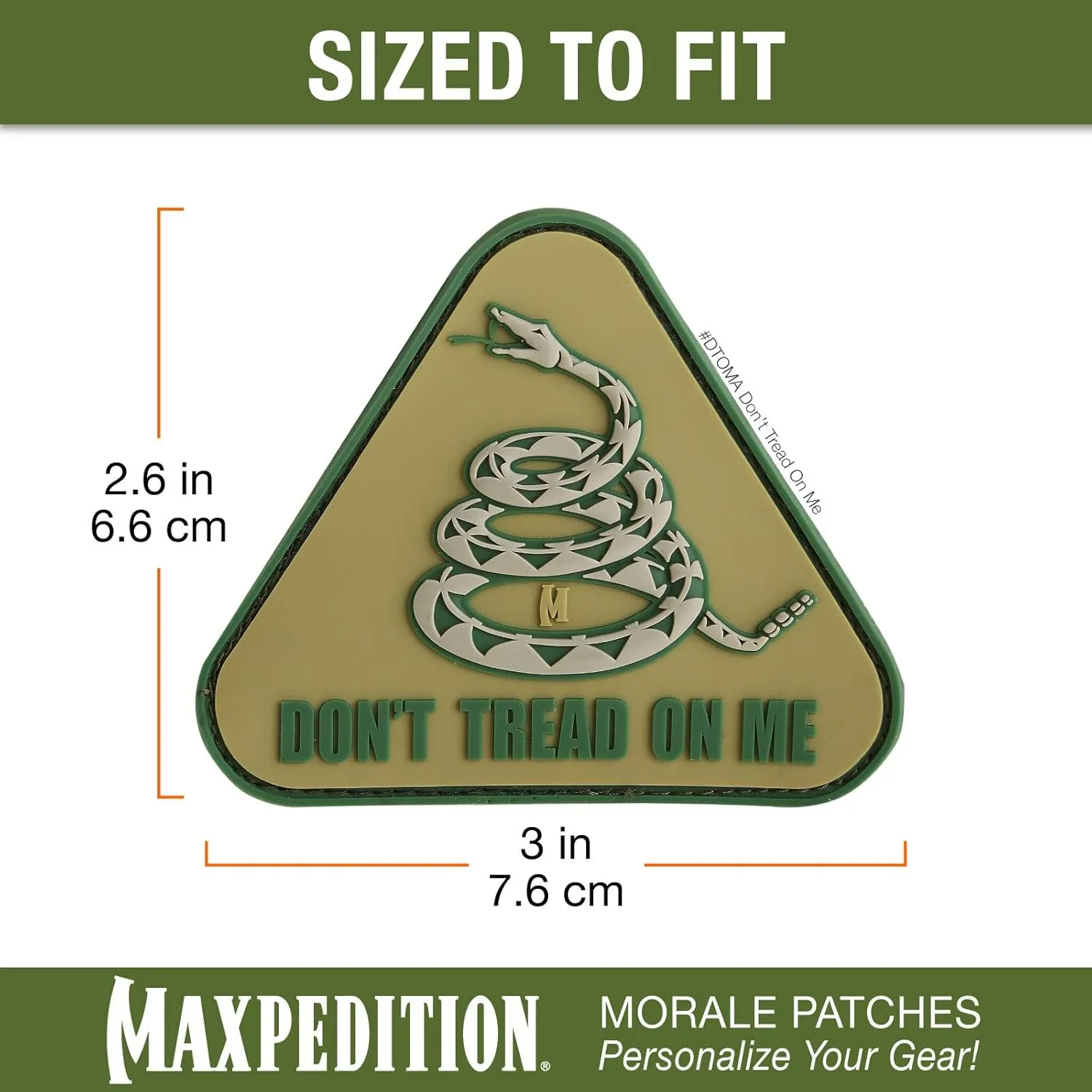 MAXPEDITION Don't Tread On Me PVC Morale Patch