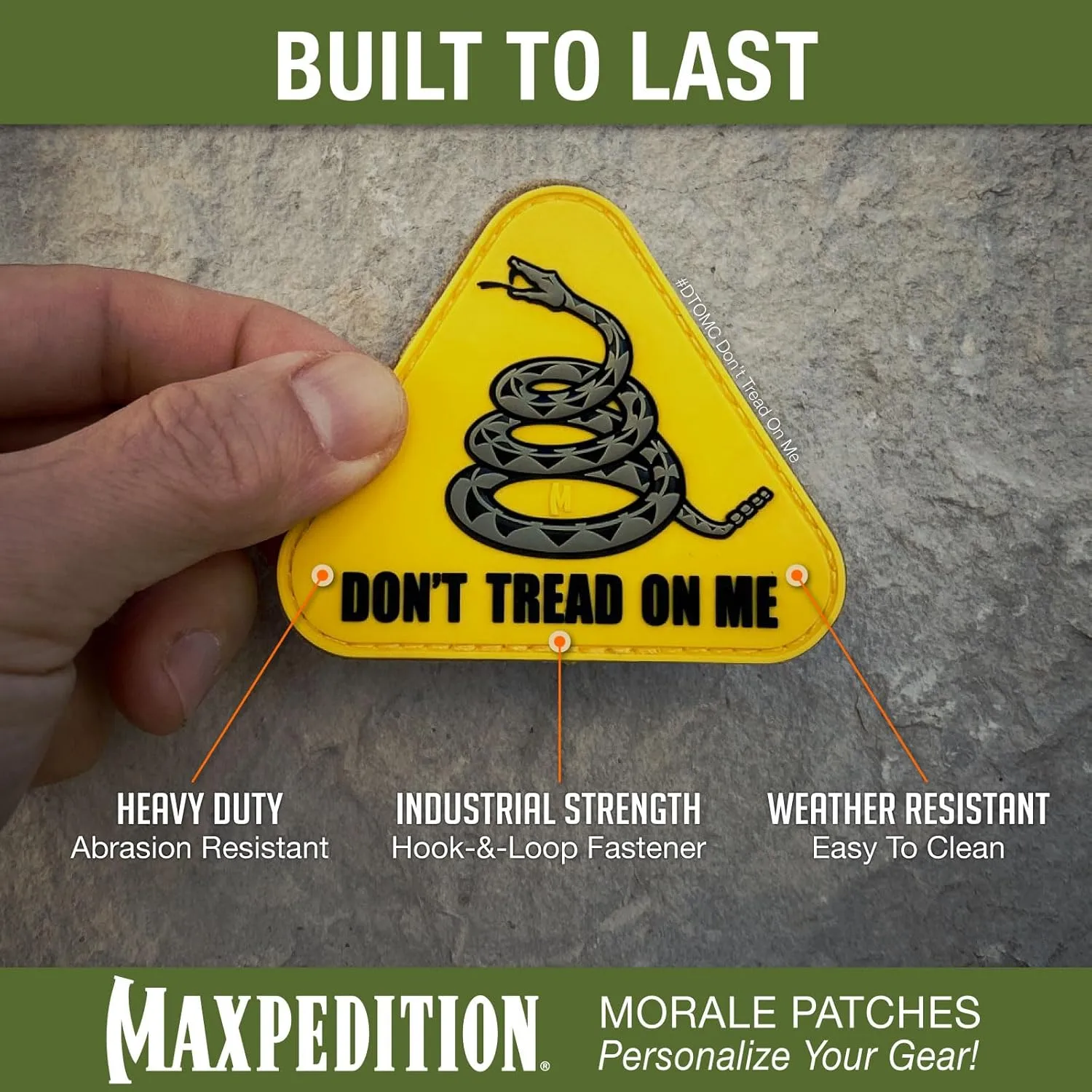 MAXPEDITION Don't Tread On Me PVC Morale Patch